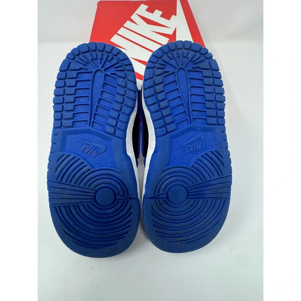 Nike Dunk Low TDE Hyper Cobalt Black Blue Toddler Sneakers CW1589-001 Size 8C